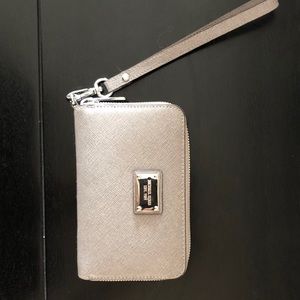 Silver Michael Kors Wristlet